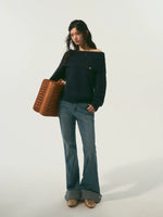Cutout Shoulder Sweater