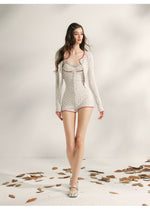 Fluffy Mist Knit Lace Set