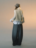 Fleece Curved-Leg Relaxed Pants