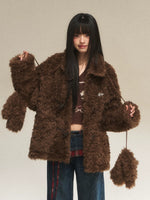 Vintage Faux Fur Toggle Coat