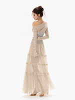 Pleated Mesh Skirt