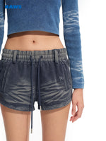 Volcano Distressed Denim Shorts