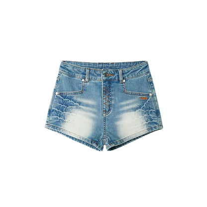 Equestrian Denim Shorts