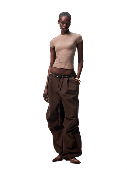 Basic Slim-Fit Solid-Color T-shirt