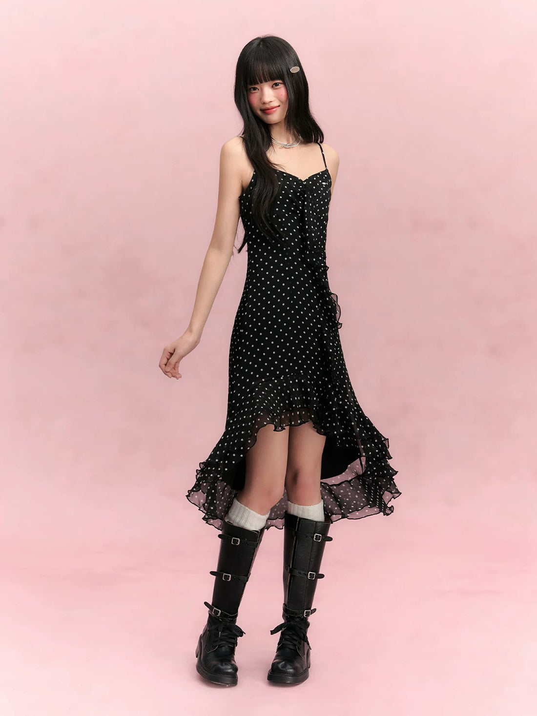 Polka Dot Ruffle Dress