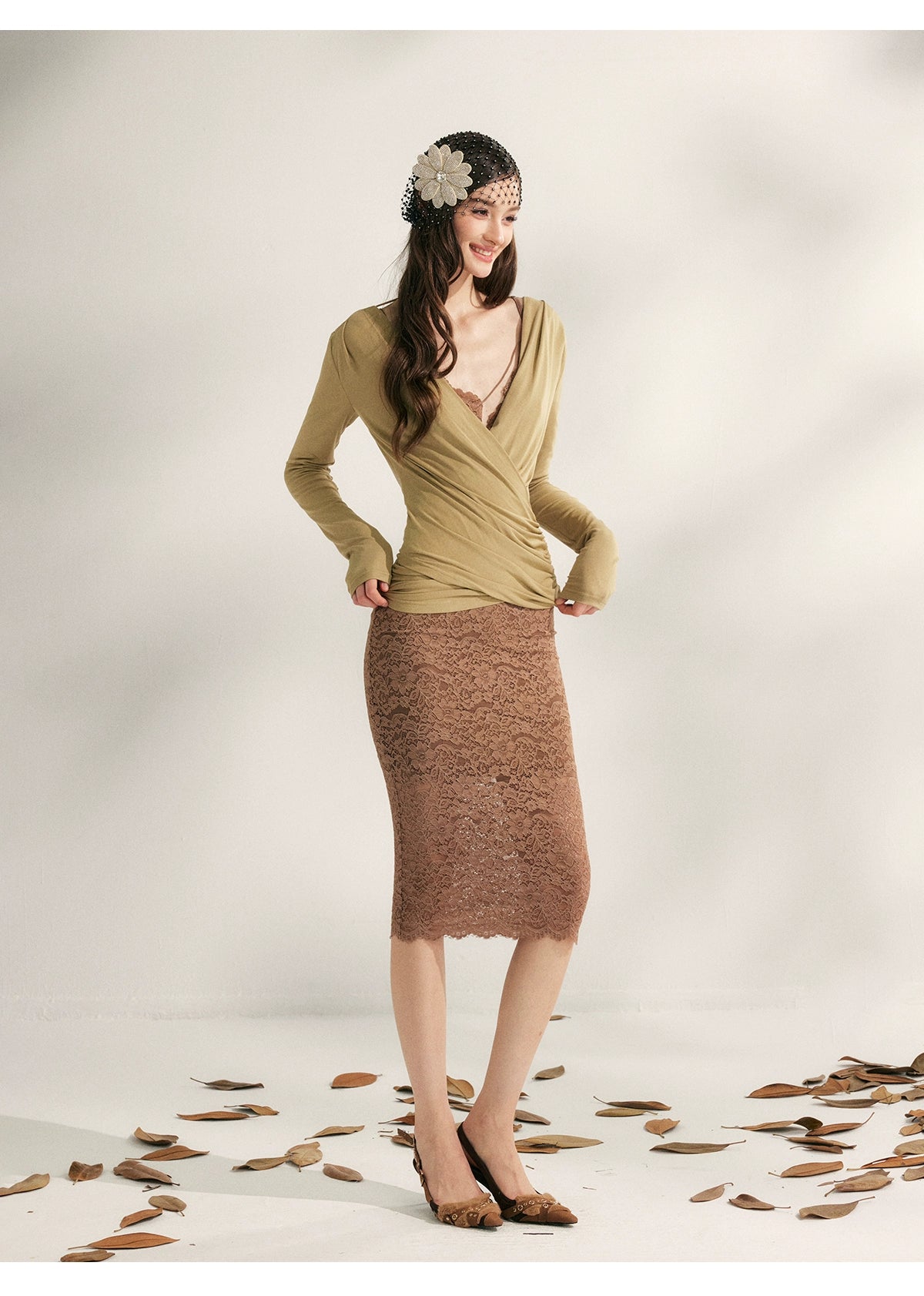 Autumn Tea Modal Knit Blouse