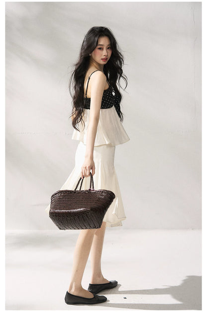 Polka Dot Top &amp; Skirt Set