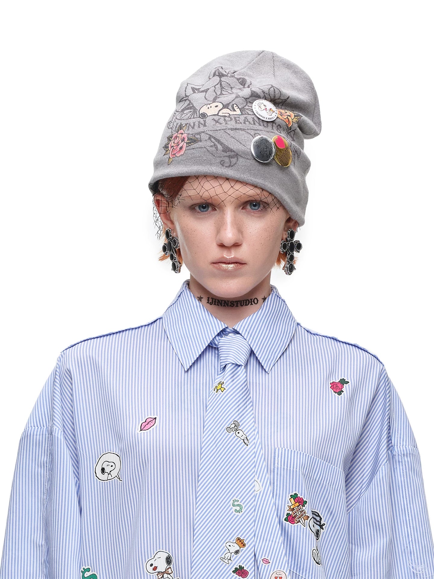 Printed Knit Beanie