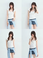 Square Neck Jacquard Top