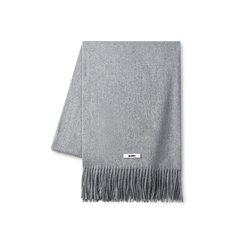 Classic Wool Blend Tassel Scarf
