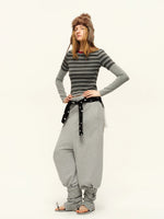 Layered Stripe Fitted Tee