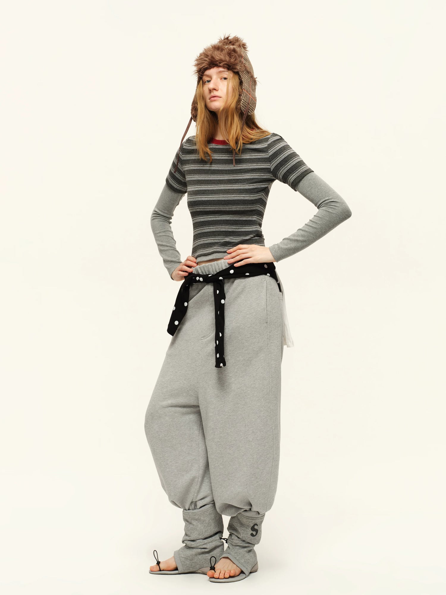 Layered Stripe Fitted Tee