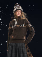 Carousel Jacquard Knit Sweater