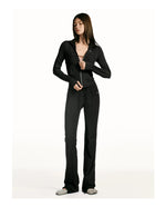 Quick-Dry Lace-Trim Stretch Pants