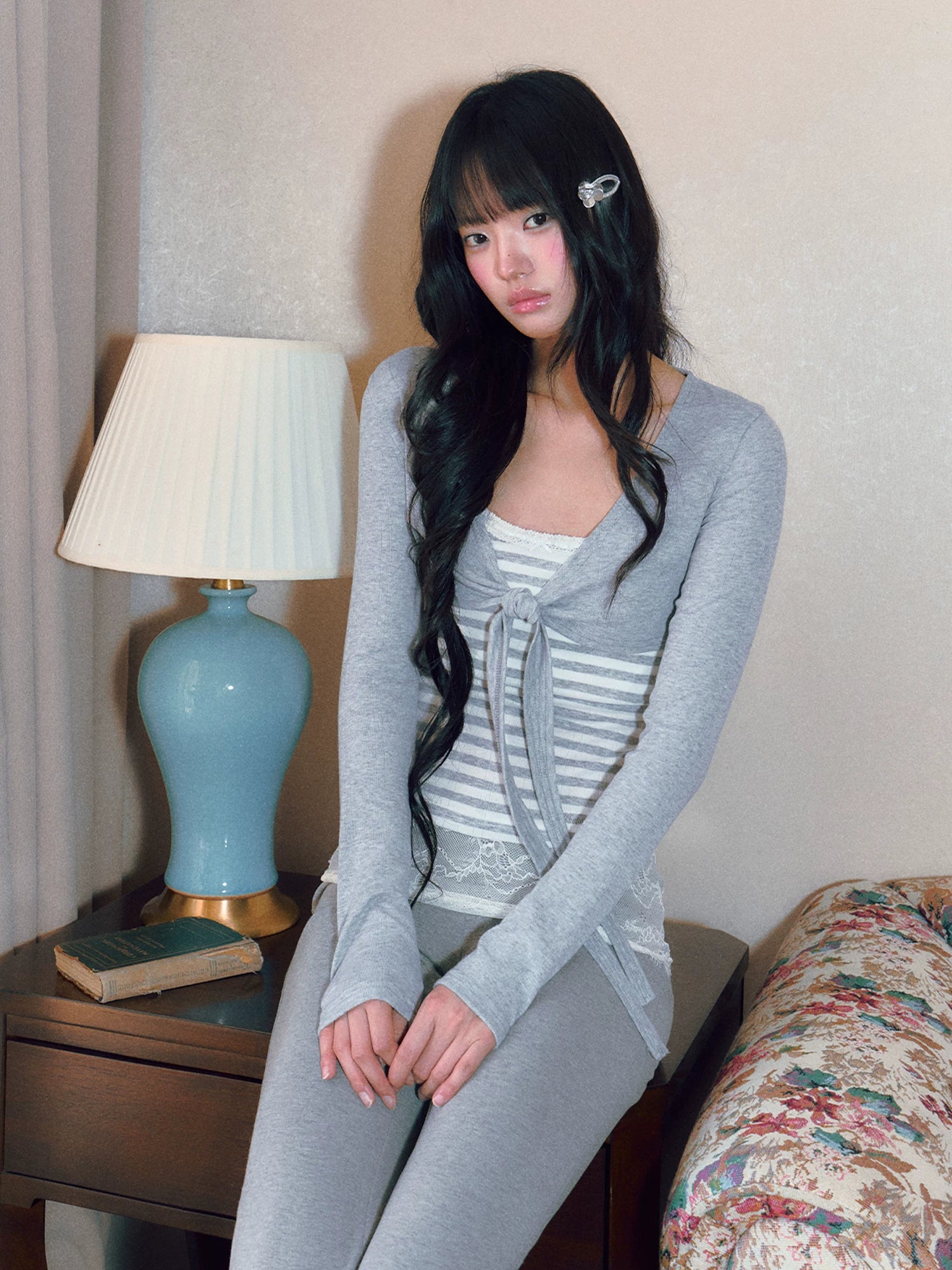 Stripe Lace Set
