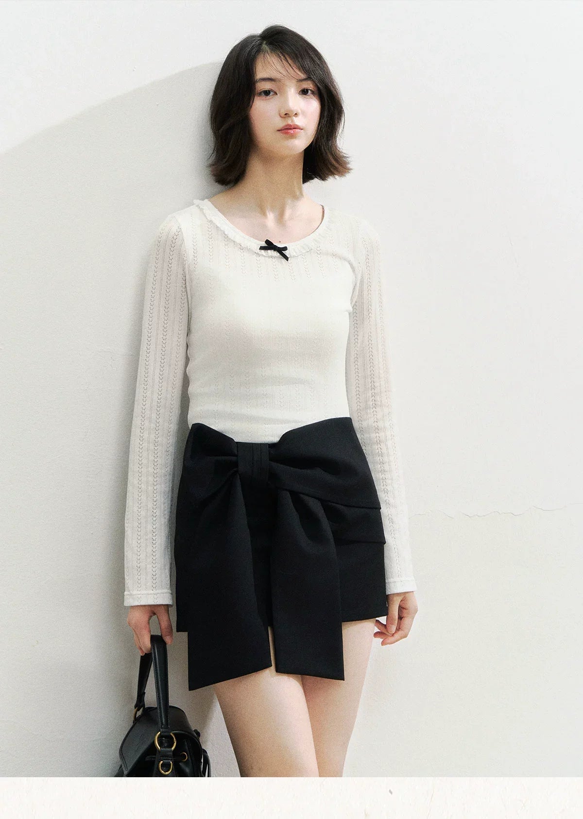 3D Bow Mini Skirt