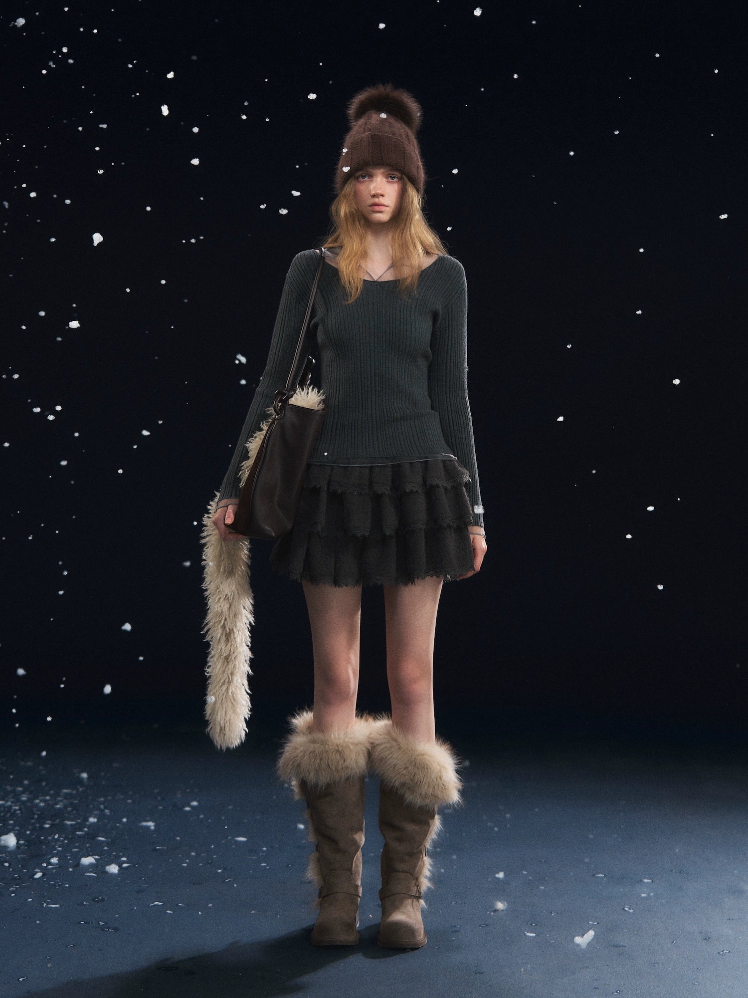 Mesh Spliced High-Stretch Base Layer