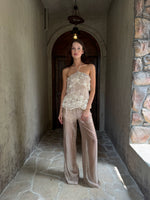 Embroidered Lace Halter Camisole