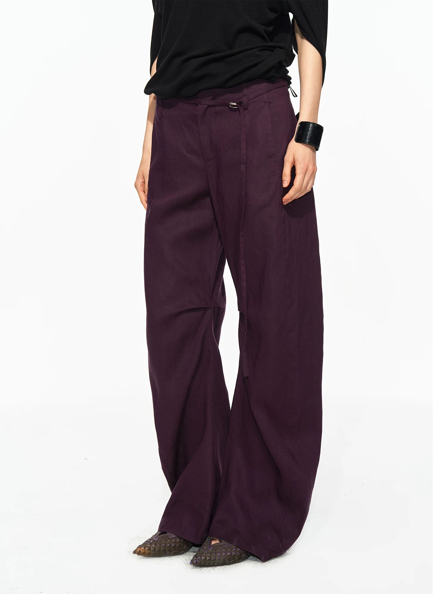 Linen Lyocell Twist Pants