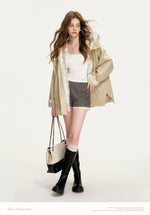 Lace Hooded Windbreaker