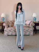 Stripe Lace Set