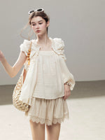 French Puff Sleeve Top