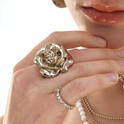 Rose Diamond Set Ring