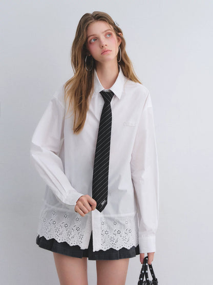 Embroidered Polo Cotton Shirt
