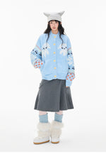 Fair Isle Sheep Knit Cardigan