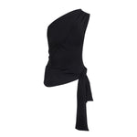 Irregular Slanted Single Shoulder Vest