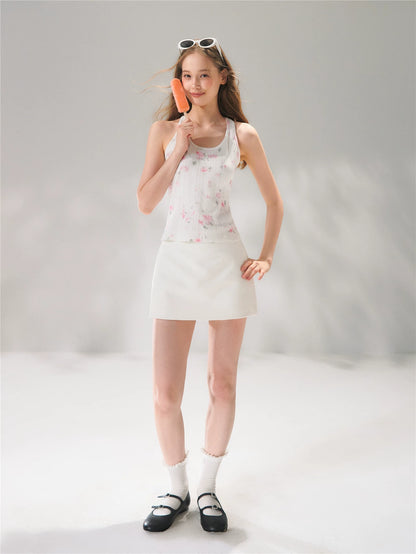 Floral Texture Stretch Tank
