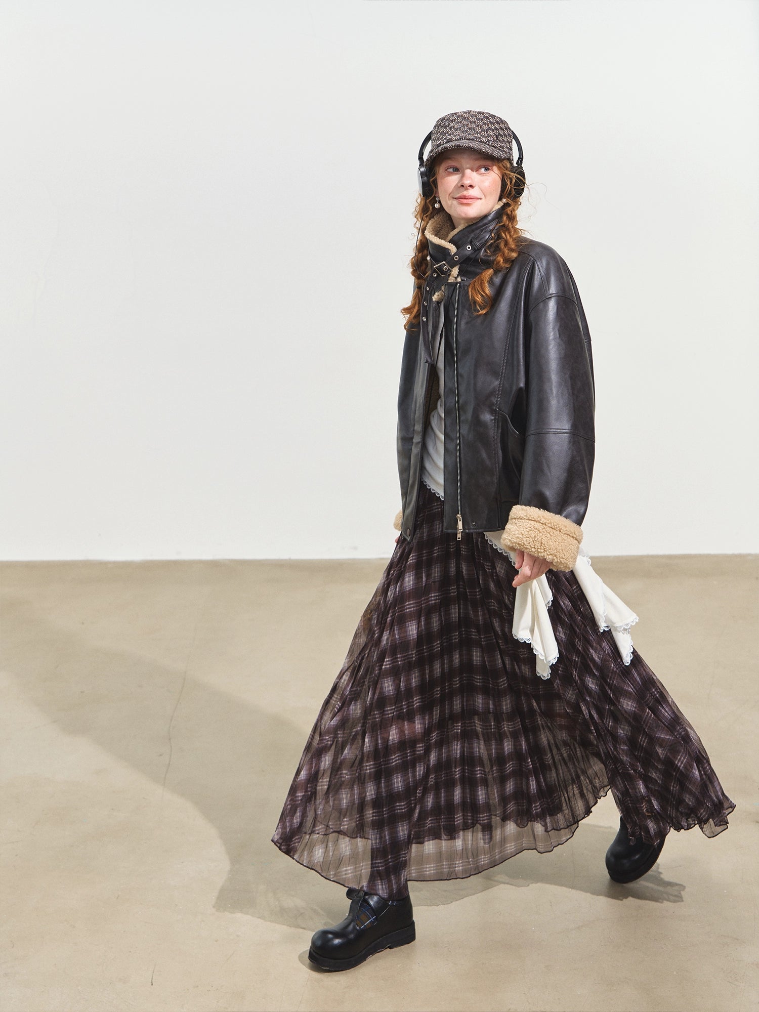 Black Shearling Moto Jacket