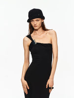 Ruched Halter Dress