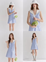 Sailor Collar Pleated Dress