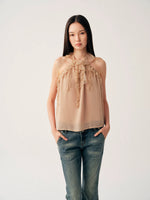 Ruffle Halter Cami Top