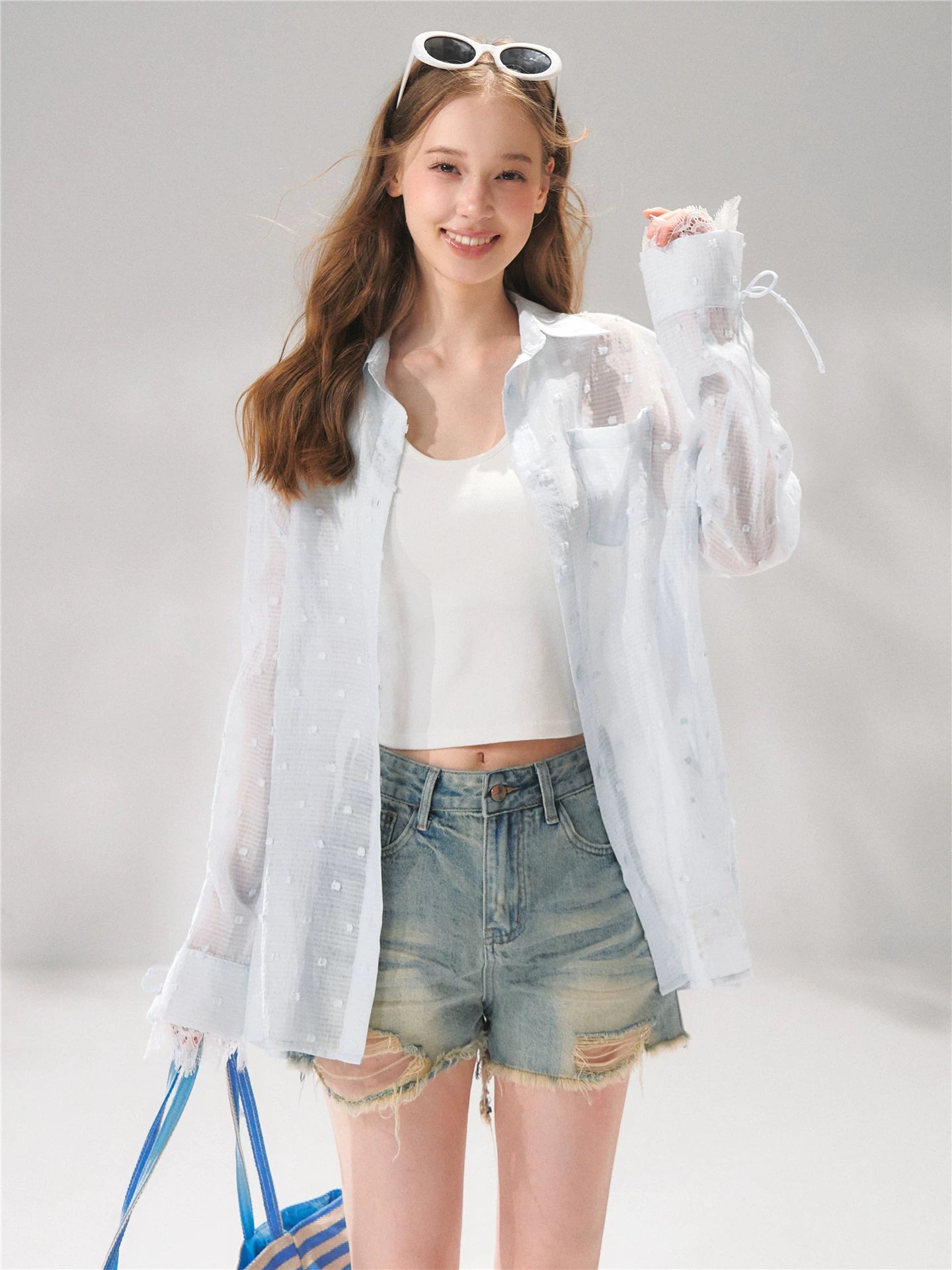 Polka Dot Lace Shirt
