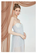 Thea Strapless Mesh Backless Dress