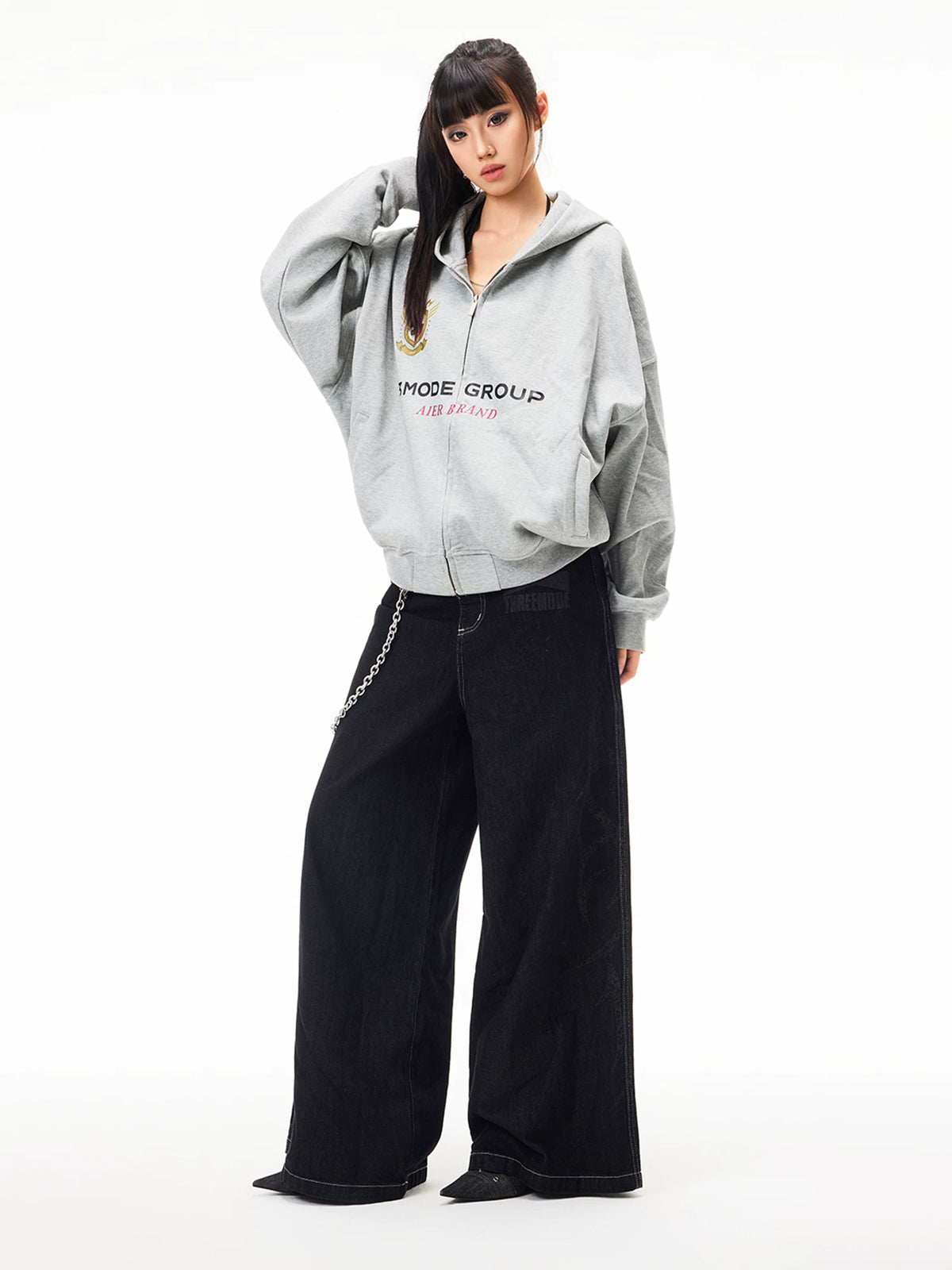 Vintage Printed Oversized Hoodie