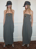 Studded Bustier Maxi Dress