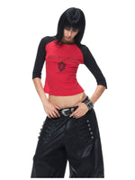 Contrast Raglan Graphic T-Shirt