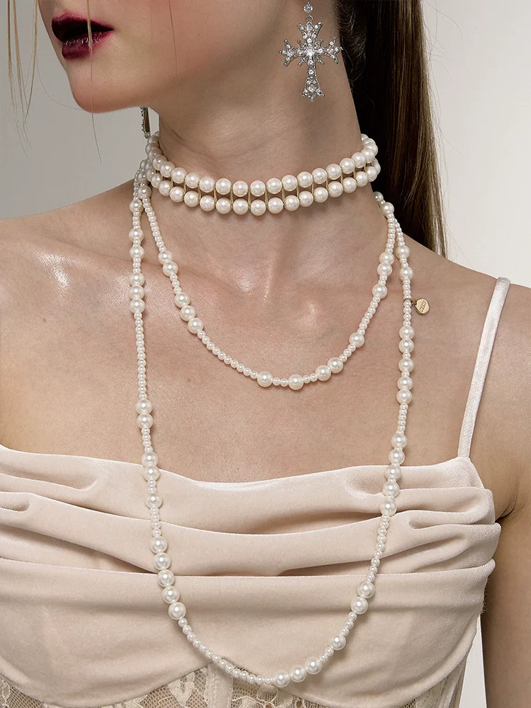 Multi-layer Long Baroque Necklace