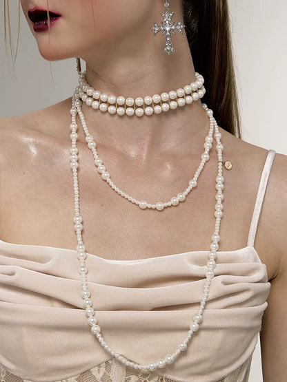 Multi-layer Long Baroque Necklace