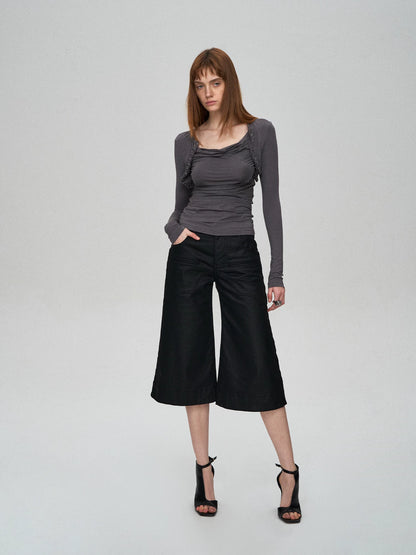 Lyocell Layered Ruched Tee