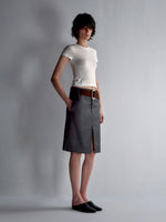 Split-Line Sheer Short Sleeve T-shirt