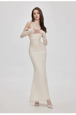 Ariel Mesh Off-Shoulder Mermaid Dress
