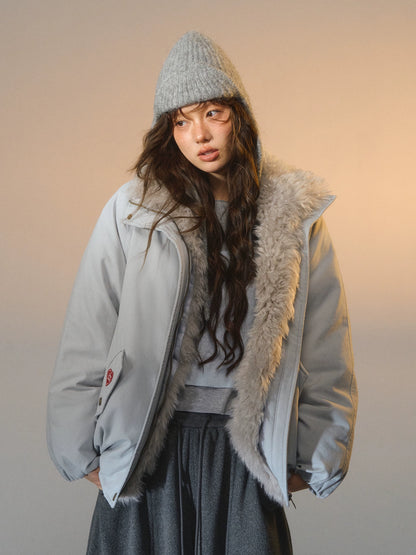 Detachable Fur Down Parka