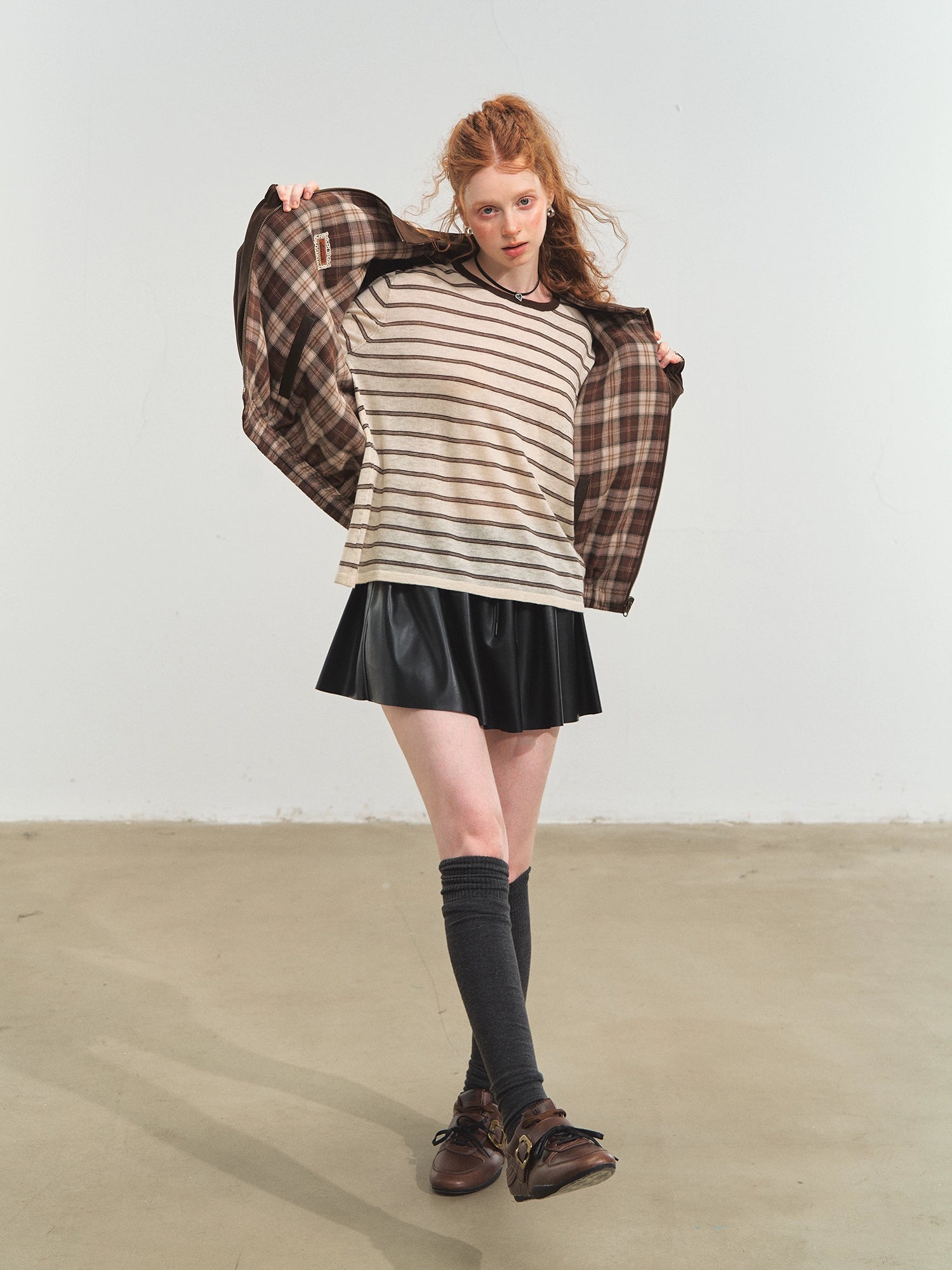 Reversible Vintage Stand-Collar Jacket