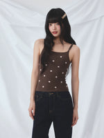 Polka Dot Cardigan Two-Piece Set