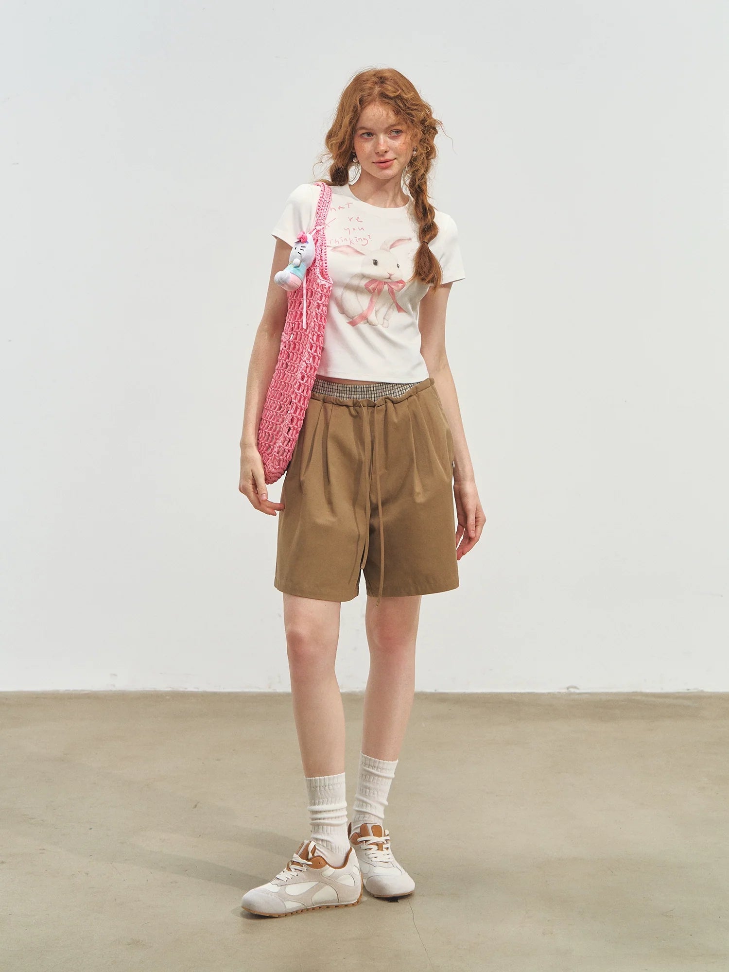 Bow Bunny Print Short - Sleeve T-Shirt