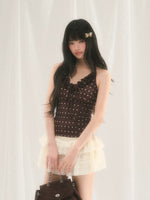 Polka Dot Halter Tank Top